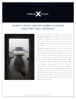 celebrity cruises` sleek new celebrity silhouette makes first public