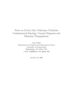 Notes on Convex Sets, Polytopes, Polyhedra Combinatorial