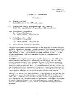 T4&mdash;018 Schools, theories, methodologies