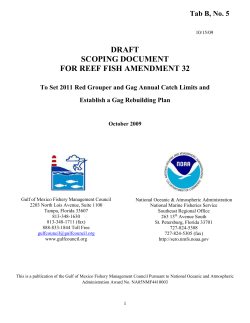 Red Grouper - Gulf of Mexico Fishery Management Council