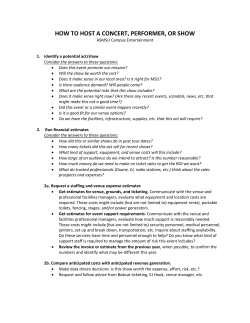 how to host a concert, performer, or show