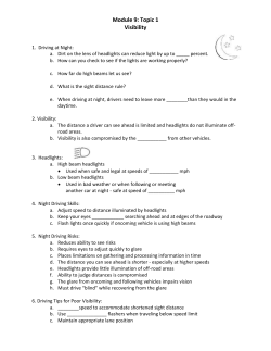 Module 9: Topic 5 Vehicle Design and Technology