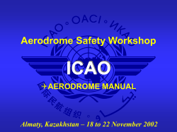 Aerodrome Safety Workshop