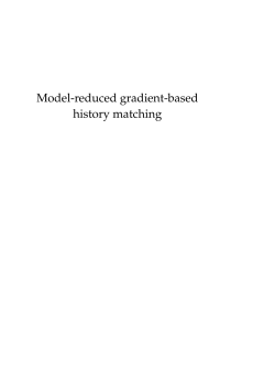 Model-reduced gradient-based history matching