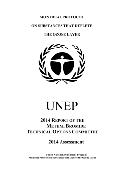 MBTOC Assessment Report 2014 - Ozone Secretariat Conference