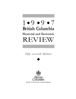 British Columbia Financial and Economic Review