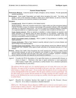 Intelligent Agents Agent-6. Consider the PEAS description of an