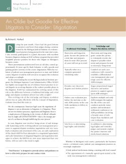 An Oldie but Goodie for Effective Litigators to Consider: Litigotiation