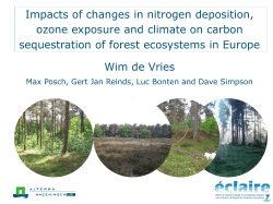 Impacts of changes in nitrogen deposition, ozone exposure