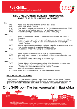 Only $400 pp &ndash; The best value safari in East Africa