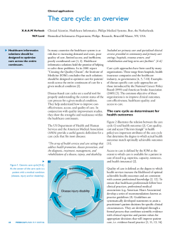 The care cycle: an overview