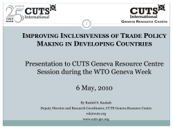 the inclusive trade policy making (itpm) index
