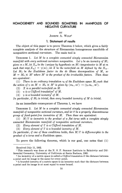 homogeneity and bounded isometries in manifolds of