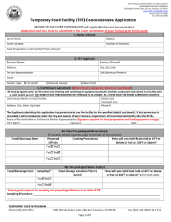 SFDPH Revised TFF Concessionaire application
