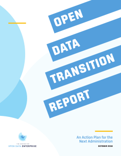 Open Data Transition Report - Center for Open Data Enterprise