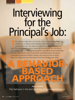 Past behavior is the best predictor of future performance.