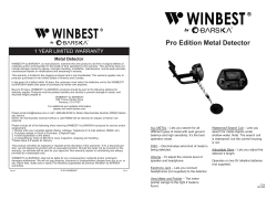 Pro Edition Metal Detector