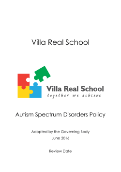 Autism Spectrum Disorders Policy 2016