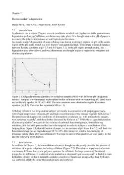 Chapter 7 Thermo-oxidative degradation Matija Strlič, Jana Kolar
