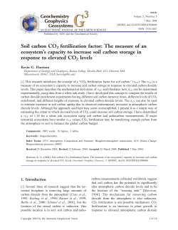 The measure of an ecosystem`s capacity to increase soil carbon