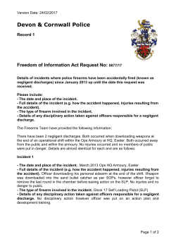 PPS D1 - Devon and Cornwall Police