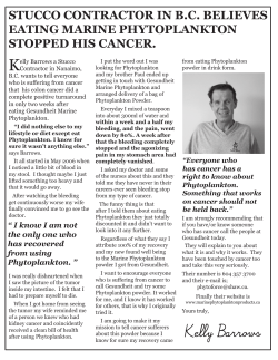 stucco contractor in bc believes eating marine phytoplankton