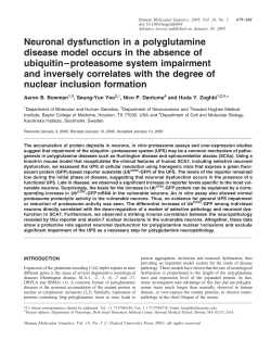 Neuronal dysfunction in a polyglutamine disease model occurs in
