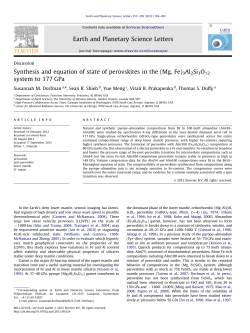 Synthesis and equation of state of perovskites in the (Mg, Fe