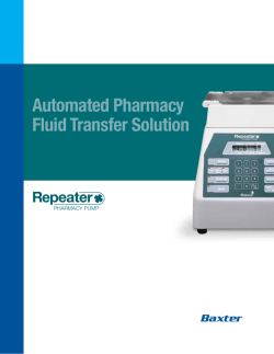 Automated Pharmacy Fluid Transfer Solution