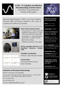 II CAN - 2nd Cognitive and Affective Neurophysiology Summer
