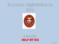 ESI Registration Procedure