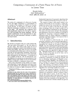 Computing a Centerpoint of a Finite Planar Set of