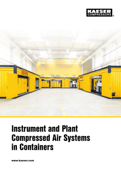 Instrument and Plant Compressed Air Systems in Containers
