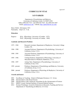 1 August 97 - The Parker Lab at UCI
