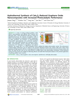 Hydrothermal Synthesis of CaIn2S4