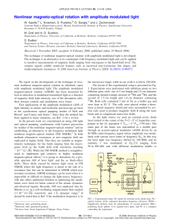 Nonlinear magneto-optical rotation with amplitude modulated light