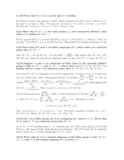 3.1.36 Prove that if G/Z(G) is cyclic then G is abelian. If G/Z(G) is