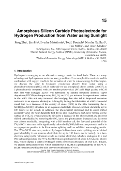 Amorphous Silicon Carbide Photoelectrode for