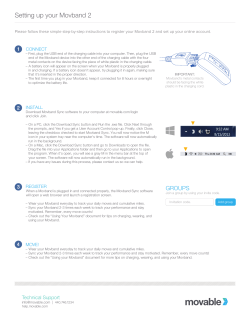 Setting up your Movband 2