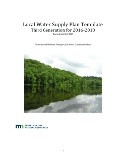 For more information on this Water Supply Plan