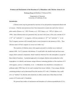 Products and Mechanisms of the Reactions of 1,3 - CE-CERT