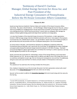 Industrial Energy Consumers of Pennsylvania