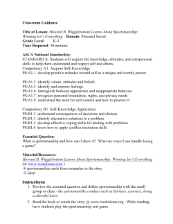 Howard B. Wigglebottom Learns About Sportsmanship