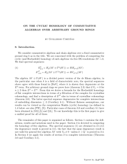 ON THE CYCLIC HOMOLOGY OF COMMUTATIVE