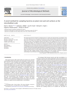 A novel method for sampling bacteria on plant root and