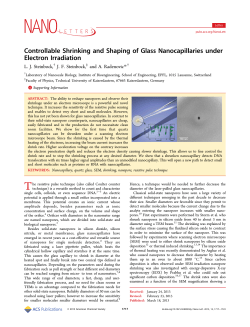 Controllable Shrinking and Shaping of Glass