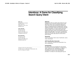 Intentions: A Game for Classifying Search Query Intent