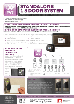 standalone 1-8 door system standalone 1