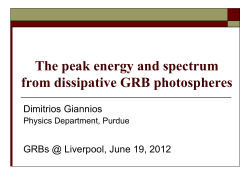 Prompt emission spectra from the photosphere of a GRB