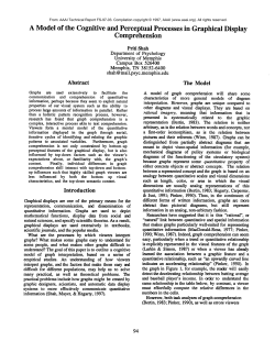 A Model of the Cognitive and Perceptual Processes in Graphical
